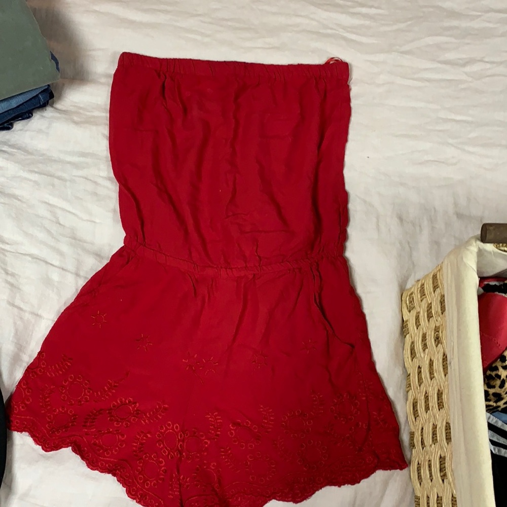 Red romper